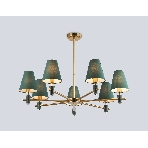 Люстра Ambrella light LH75053/7 BS/GN латунь/зеленый E14*7 max 40W D840*580, фото9
