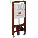 Комплект BAU 6 в 1: инсталляция BAU PRO, унитаз подвесной безободковый Bau Dream 49,5х36, сиденье дюропласт микролифт, клавиша BAU Dream, хром, фото3