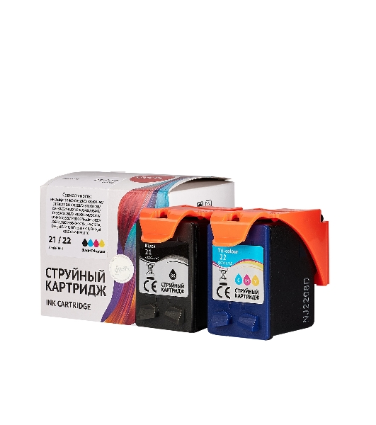 Набор струйных картриджей Sakura SD367AE (№21 Black/ 22 Tri-colour) для HP, мультипак, 11 мл., 600 к.