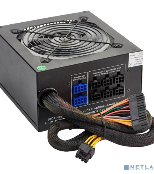 Блок питания ExeGate EVO800 (EX280441RUS), 800Вт, 120мм, модульный, черный