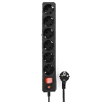 Сетевой фильтр Гарнизон ECL-6-B-1.8, 6 р, 10А, 1.8 м, ур.защиты 4, черный, пакет, фото12