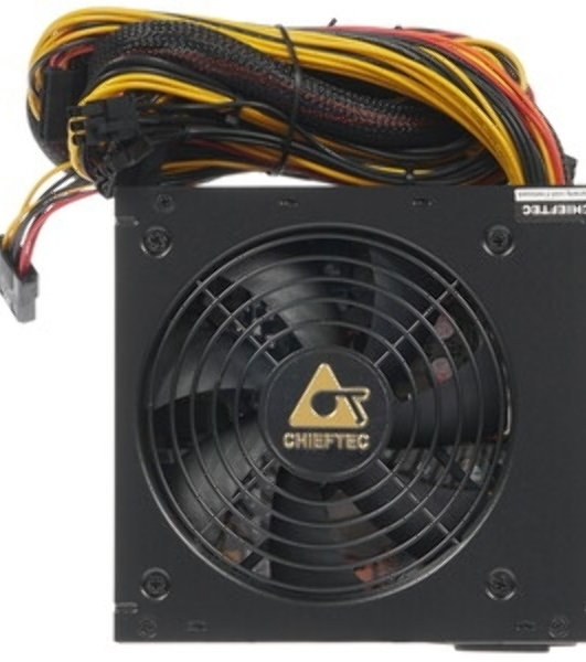 Блок питания Chieftec BBS-600S, 600Вт, 80 PLUS Gold, 120мм, черный