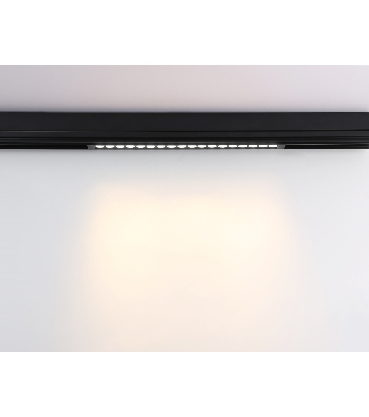 Управляемый светодиодный светильник для шинопровода Magnetic Ambrella light GL1312 BK черный IP20 15W 3000K-6400K 220V 24° 342*25*42 (Без ПДУ)