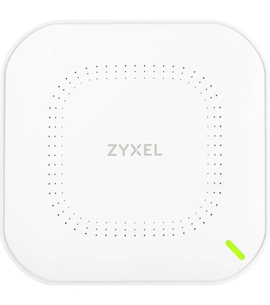 Гибридная точка доступа Zyxel NebulaFlex NWA50AX, WiFi 6, 802.11a/b/g/n/ac/ax (2,4 и 5 ГГц), MU-MIMO, антенны 2x2, до 575+1200 Мбит/с, 1xLAN GE, PoE, без поддержки Captive portal и WPA-Enterprise, защ