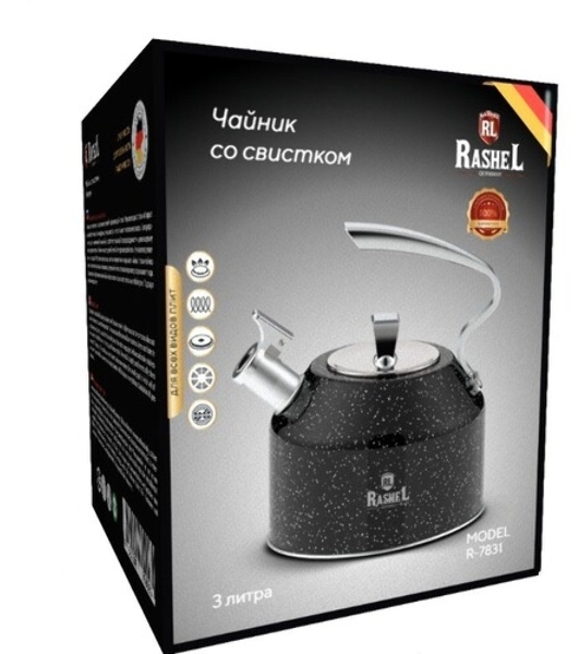 Чайник RASHEL R-7831 3 л со свистком