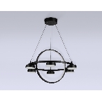 Светильник Ambrella light FL51775/2+6 BK черный 3000K/4200K/6400K 58W D600/380*1200 (ПДУ ИК), фото 1