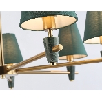 Люстра Ambrella light LH75053/7 BS/GN латунь/зеленый E14*7 max 40W D840*580, фото7