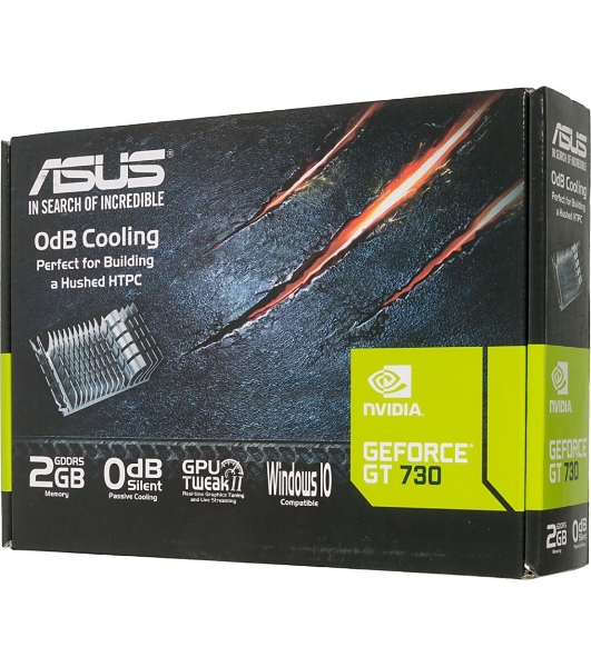 Видеокарта Asus GT730-SL-2GD5-BRK nVidia GeForce GT 730 2048Mb 64bit GDDR5 902/5010 DVIx1/HDMIx1/CRTx1/HDCP PCI-E Ret