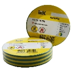 Изолента IEK UIZ-13-10-K52 0,13х15 мм желто-зеленая 20 метров, фото2