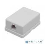 Настенная информационная розетка RJ45 8P8C, кат.5Е, UTP, 1-порт, белая , фото5