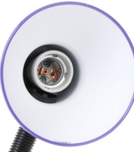 Светильник Camelion KD-312 C12 фиолетовый (настольный, 230V 60W, E27)