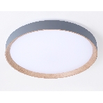 Потолочный светодиодный светильник Ambrella light FZ1322 GR/LWD серый/светлое дерево IP20 60W 3000-6400K D490*80 (ПДУ ИК), фото3