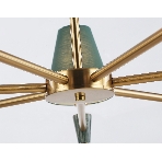 Люстра Ambrella light LH75053/7 BS/GN латунь/зеленый E14*7 max 40W D840*580, фото6