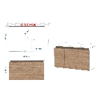 Тумба подвесная под раковину Bau Dream Blackwood 80, 1 ящик, дверца слева, фото4