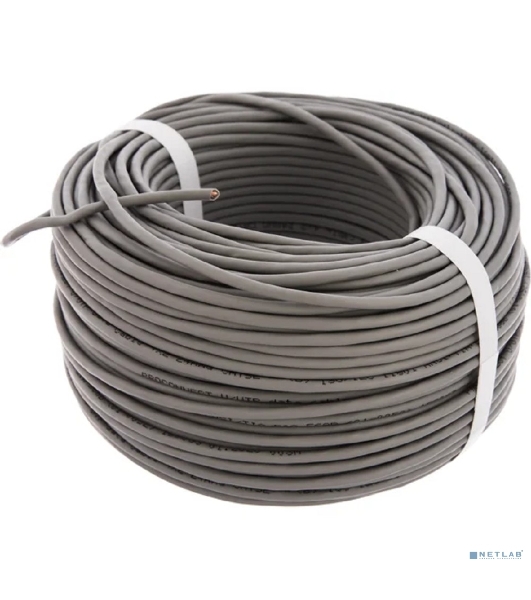 Кабель UTP PROconnect 4PR 24AWG, CU (медь), CAT5E, 100 МГц, PVC, серый, бухта 100 м