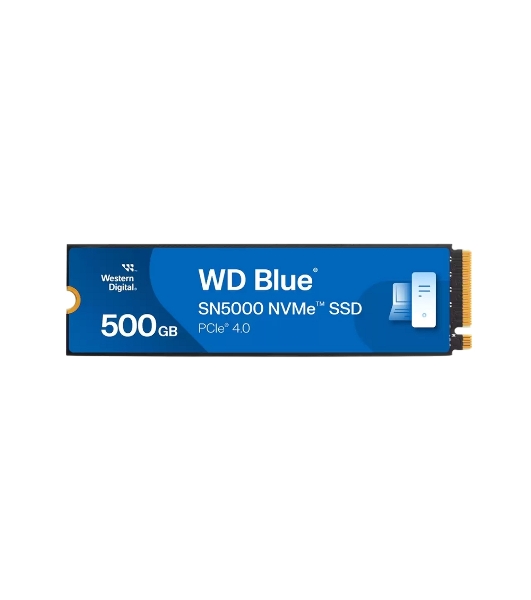 Накопитель SSD WD Blue SN5000, 500Gb, PCIe 4.0 x4, M.2 2280, NVMe, R/W 5000/4000