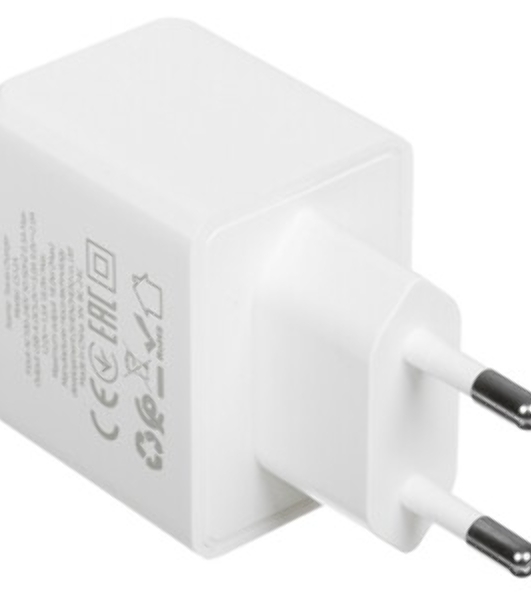 Зарядное устройство Hoco 18Вт, 3А, QC3.0, 1xUSB + кабель USB/Type-C, CS12A, белый, блистер