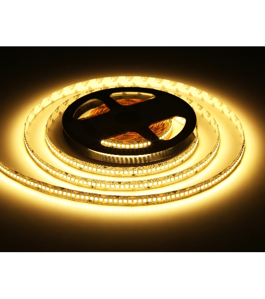 Светодиодная лента Ambrella light GS3501 2835 240Led /22W m/ 24V IP20 3000K/ 5000*10*1.2mm (2 конт.)
