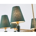 Люстра Ambrella light LH75053/7 BS/GN латунь/зеленый E14*7 max 40W D840*580, фото5