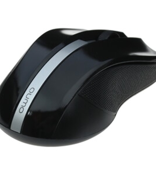 Мышь беспроводная Qumo Office M15 Style черный, 1000 dpi, радиоканал, USB, кнопки - 3