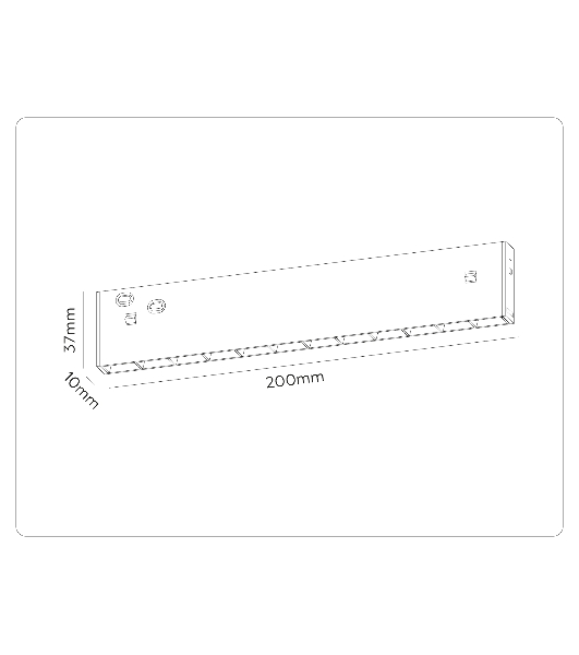 Трековый светильник GL2335 BK черный IP20 10W 3CCT 3000/4200/6400K 48V 200*10*37