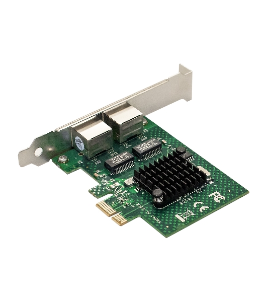 Сетевой адаптер ExeGate EXE-BCM5720 (PCI-E x1 v2.0, порты 2xRJ45, 10/100/1000Mbps, Gigabit Chipset Broadcom BCM5720)