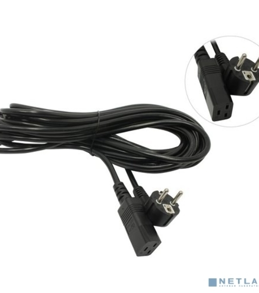 Кабель питания ExeGate Power PC19-10P (Евровилка Schuko->С19) VDE-250V-3*1.5-CU, черный, 16А, 10м