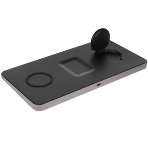 Беспроводное зарядное устройство Satechi ST-X3TWCPM Trio Wireless Charging Pad для телефона, часов и наушников серый космос, фото7