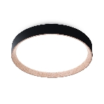 Потолочный светодиодный светильник Ambrella light FZ1324 BK/LWD черный/светлое дерево IP20 41W 3000-6400K D390*70 (ПДУ ИК), фото8