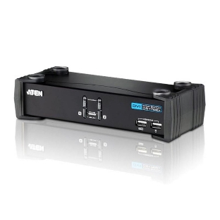 Переключатель электронный CUBIQ 2 PORT USB 2.0 DVI KVMP SWITCH