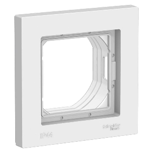 Рамка 1-м ATLAS DESIGN AQUA IP44 белый SchE ATN440101