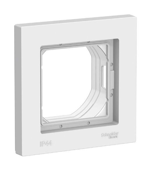 Рамка 1-м ATLAS DESIGN AQUA IP44 белый SchE ATN440101