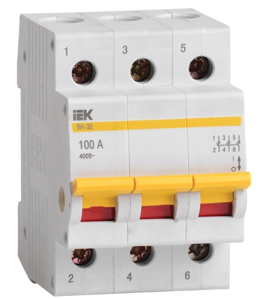 Выключатель нагрузки (мини-рубильник) IEK MNV10-3-040 ВН-32 3Р 40А