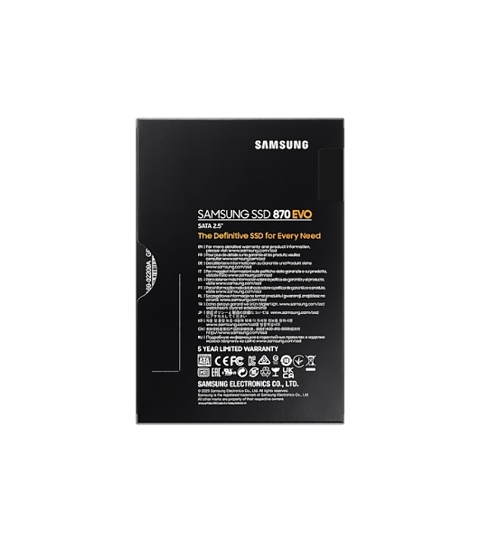 Накопитель SSD Samsung 870 EVO, 2Tb, SATA III, 2.5', R/W 560/530