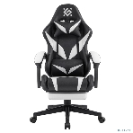 Кресло Defender Aspect черный, экокожа, 120 кг, подставка для ног, механизм качания, фото3