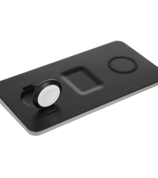 Беспроводное зарядное устройство Satechi ST-X3TWCPM Trio Wireless Charging Pad для телефона, часов и наушников серый космос