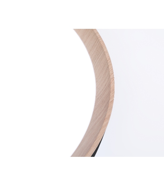Потолочный светодиодный светильник Ambrella light FZ1324 BK/LWD черный/светлое дерево IP20 41W 3000-6400K D390*70 (ПДУ ИК)