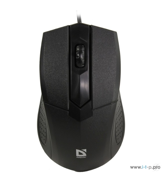Мышь проводная Defender Optimum MB-270 черный, 1000 dpi, USB, кнопки - 3