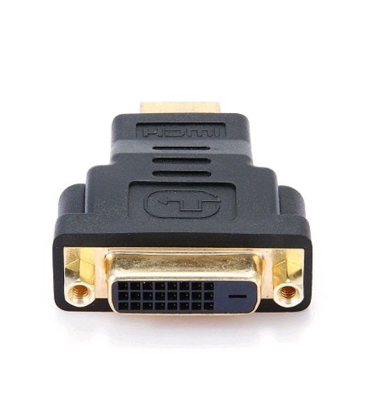 Переходник Gembird Переходник HDMI-DVI 19M/25F, золотые разъемы, пакет