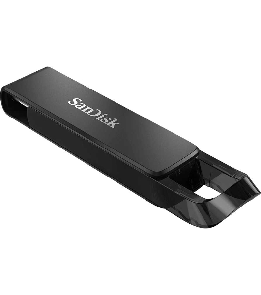 Флешка USB Sandisk CZ460 Ultra (SDCZ460-128G-G46), 128Gb, USB Type-C, R/W 150/30, черный
