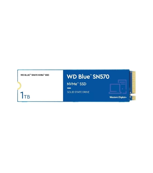 Накопитель SSD Western Digital WD Blue SN570 WDS100T3B0C 1ТБ M2.2280 NVMe PCIe Gen3 8Gb/s