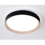 Потолочный светодиодный светильник Ambrella light FZ1324 BK/LWD черный/светлое дерево IP20 41W 3000-6400K D390*70 (ПДУ ИК), фото6