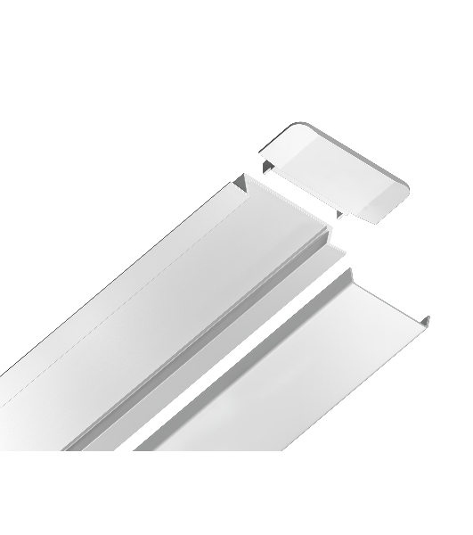 Алюминиевый профиль Ambrella light GP1100WH белый 2000*30.6*6