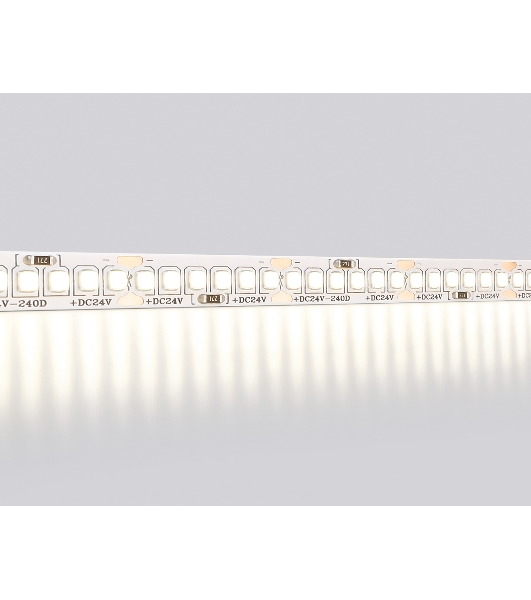 Светодиодная лента Ambrella light GS3502 2835 240Led /22W m/ 24V IP20 4500K/ 5000*10*1.2mm (2 конт.)