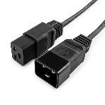 Кабель питания для UPC Gembird/Cablexpert, 1.5м, С19 - C20, 16А, черный, с заземлением, фото 1
