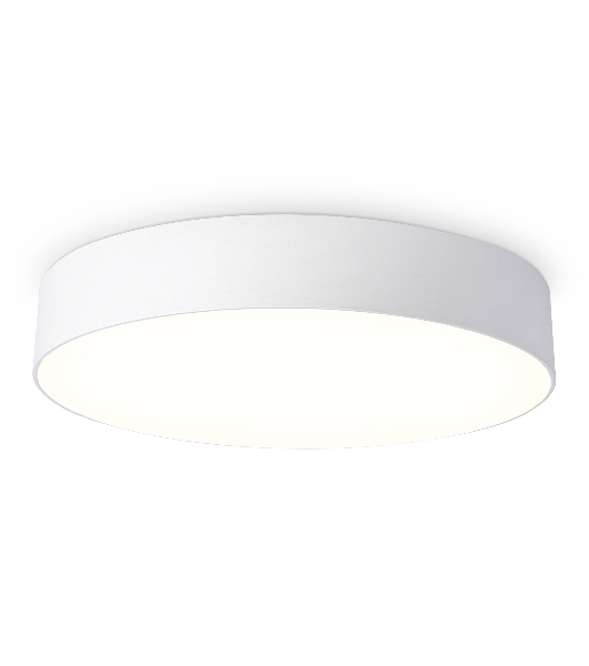 Потолочный светодиодный светильник Ambrella light FV5527 WH белый LED 45W 3000K D400*58 (Без ПДУ)