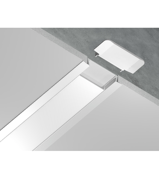 Алюминиевый профиль Ambrella light GP1100WH белый 2000*30.6*6