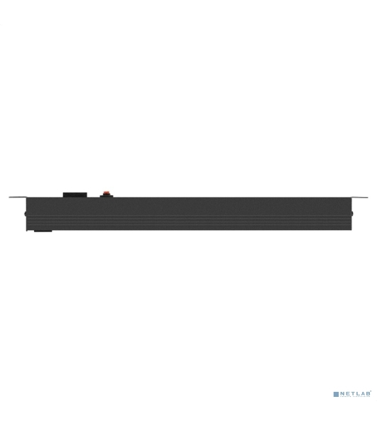 Блок розеток горизонтальный ExeGate ServerPro PDU-19H605 Al-6S-C14-SW-O, 19', 1U, Алюминий, 6 Schuko, С14, выкл. с подсветкой, защита от перегрузки, черный