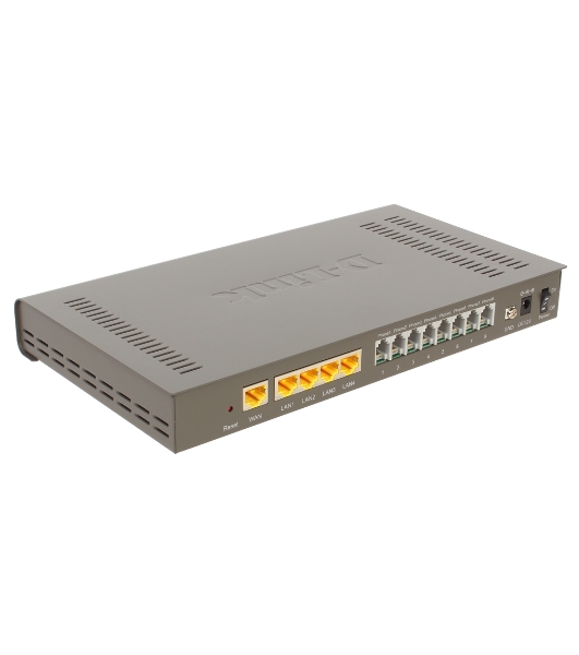 Интернет-телефония D-Link DVG-5008SG/A1A Голосовой шлюз с 8 FXS-портами, 1 WAN-портом 10/100/1000Base-T и 4 LAN-портами 10/1000Base-T