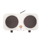 Плита настольная электрическая Centek CT-1507 белый, 2 кВт, ТЭН, конфорки - 2, эмаль, поворотные переключатели, фото3